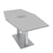Skutchi Designs 33.5 in W, 69.5 in L, 29 in H, Engineered Wood Top, Grey HAR-HEX.IR-34x70-DOU-ELEC-XD01 - alternate 1